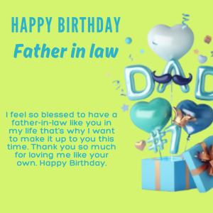 Happy Birthday Wishes For Father In Law