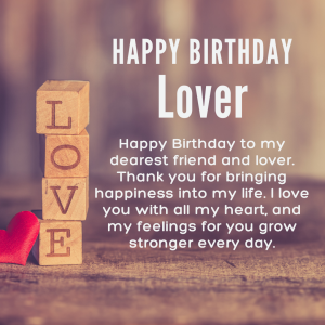 Happy Birthday Wishes For Lover
