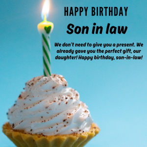 Happy Birthday Wishes For Son In Law