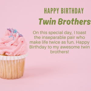 Birthday Wishes For Twin Brothers