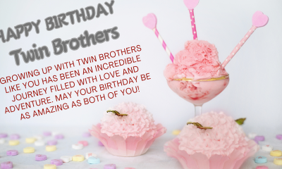 Happy Birthday Wishes For Twin Brothers