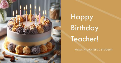 Happy Birthday Quote For Teachers